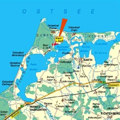 Darss - Ostsee - Ferienwohnungen - mit 2 Schlafzimmern und Spielplatz