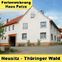 Ferienwohnung Haus Patze... herzlich willkommen in Neusitz - nahe Rudolstadt